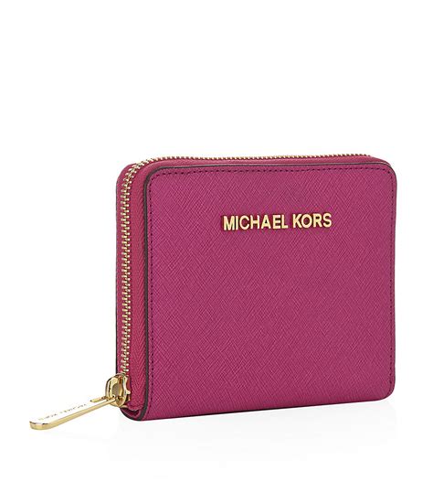 michael kors pink quilted wallet|Michael Kors small pink wallet.